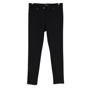 J. McLaughlin Skinny Leg Dress Pants Black Mid Rise Stretch Ponte Knit 6
